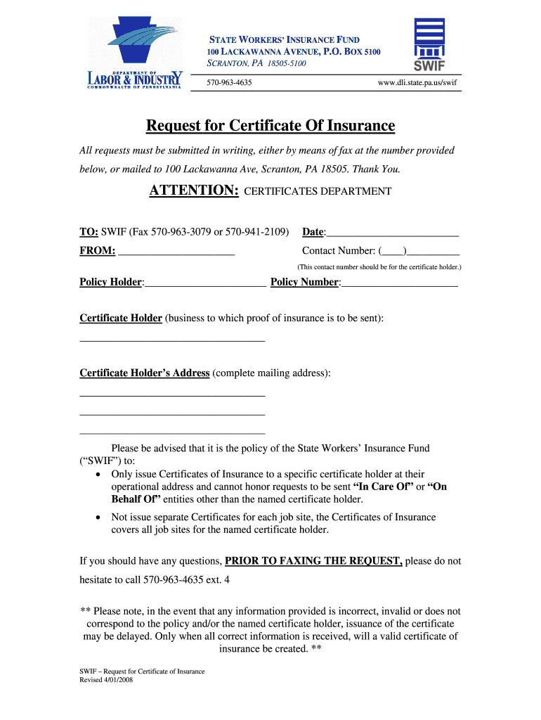 Application For Pa State Workers Insurance Fund Fill Online Printable Fillable Blank Pdffiller