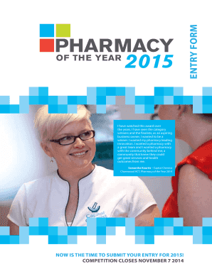 Pharmacy of the Year 2015 Entry Form