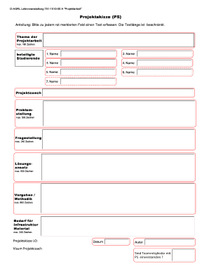 Projektskizze