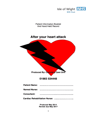 Patient Information Booklet After Heart Attack