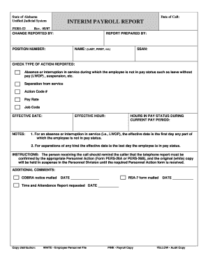 Alabama Interim Payroll Report