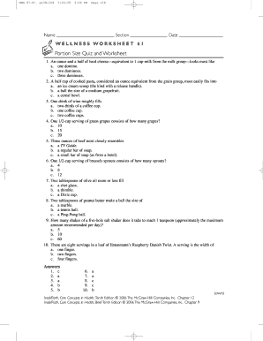 Wellness Worksheet 61