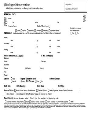 HRMS Personal Information Form