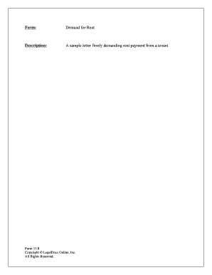 Demand for Rent Letter