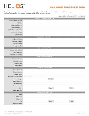 Mail Order Enrollment Form