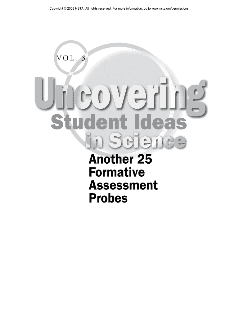 Fillable Online VOL 3 Uncovering National Science Teachers