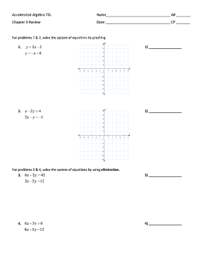 Algebra Chapter 3 Review Worksheet