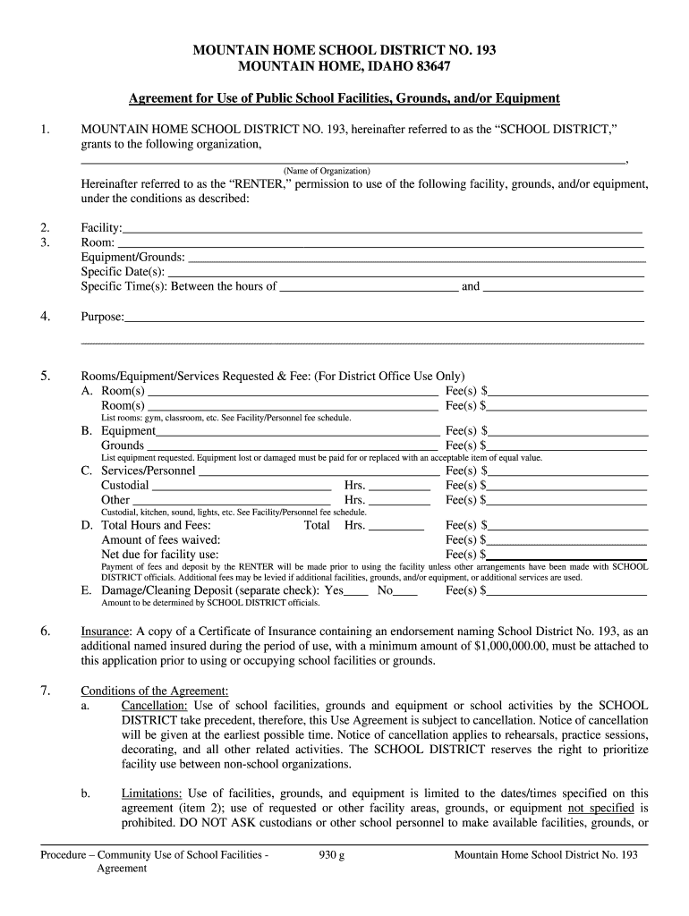 Fillable online mountain home school district no 193 mountain home
