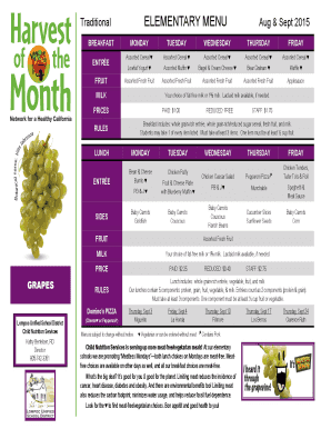 Grapes Nutrition Facts Worksheet