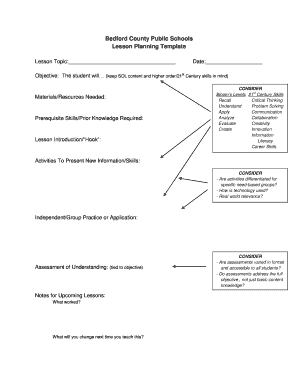 Lesson Planning Template