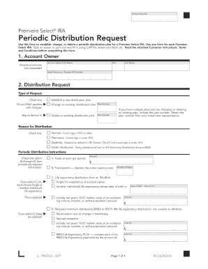 Premiere Select IRA Periodic Distribution Request