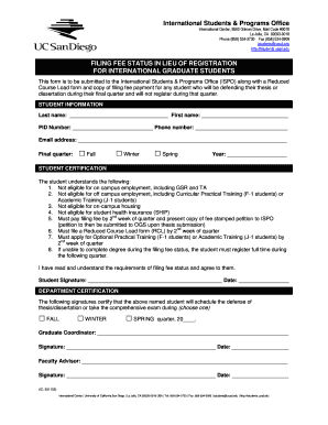 Fillable Online icenter ucsd Application Checklist - UC San Diego ...