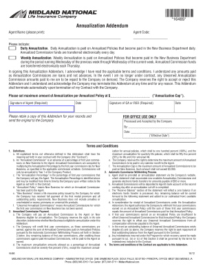 Annualization Addendum