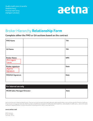 Aetna Agent/Agency Application for Appointment