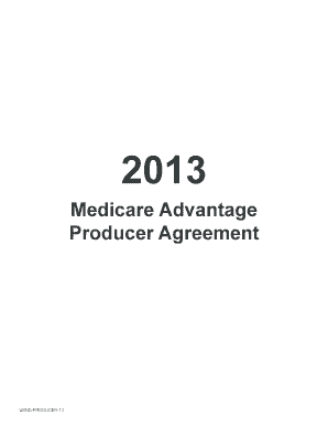 Medicare Advantage Producer Agreement