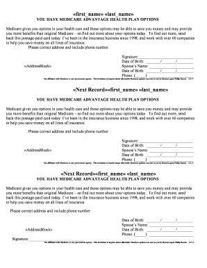 Medicare Advantage Health Plan Inquiry Form