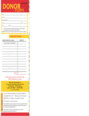 Old Bill's Fun Run Registration Form