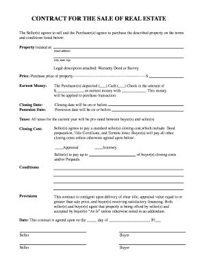 Contract for the Sale of Real Estate