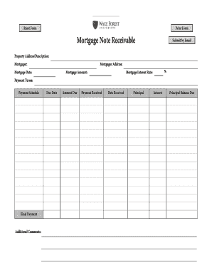 Mortgage Note Receivable
