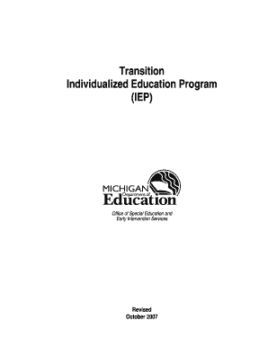Michigan Transition Individualized Education Program