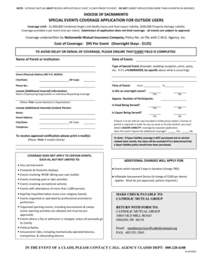 Special Events Coverage Application