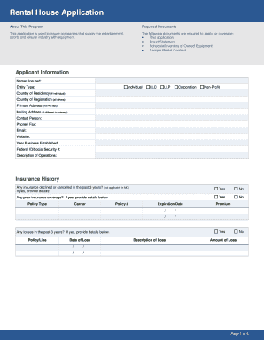 Rental House Application