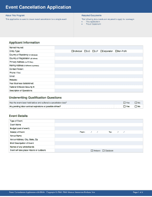 Event Cancellation Application