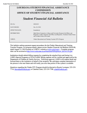 Chafee Educational and Training Voucher Payment Request Form