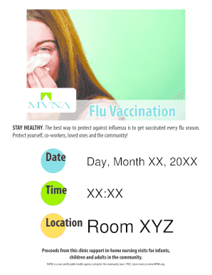 Flu Vaccination Clinic Form