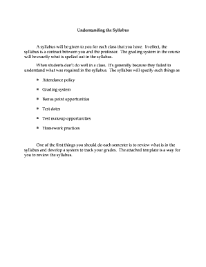 Syllabus Review and Planning Guide