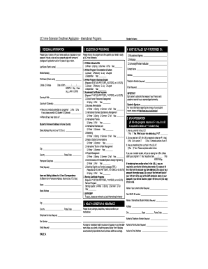 UC Irvine Extension Enrollment Application