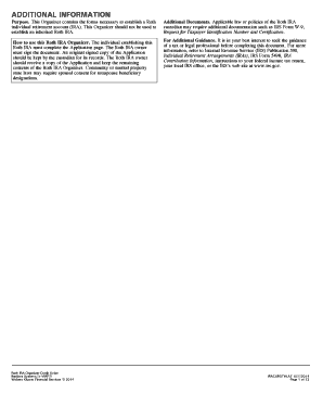 Roth IRA Application Form