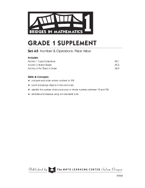 Grade 1 Place Value Activity Workbook