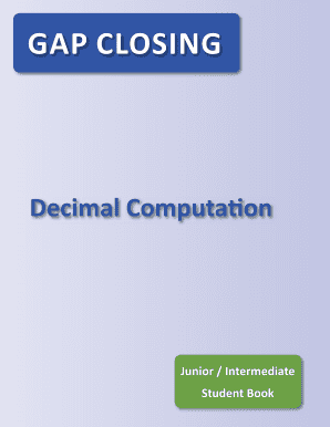 Decimal Computation Student Book