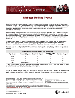 Diabetes Mellitus Type 2 Classification Form