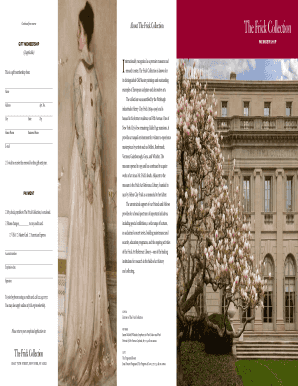 The Frick Collection Membership Application
