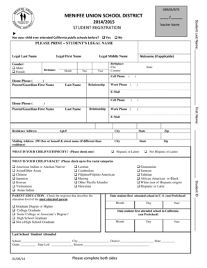 Student Registration Form