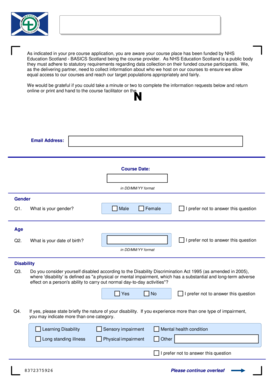 Equality and Diversity Monitoring Form