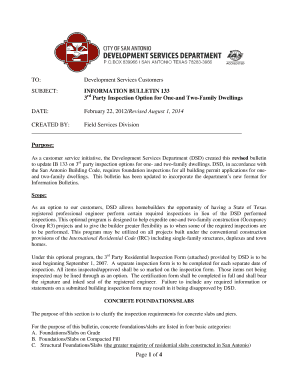 3rd Party Residential Inspection Form