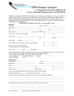 Revised 2009 Application for SIdoc - ohiorc