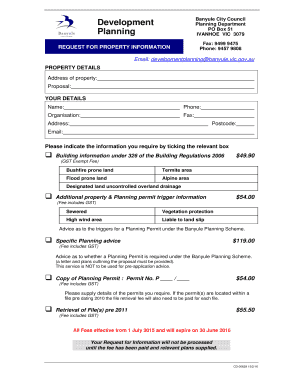 Request for Property Information