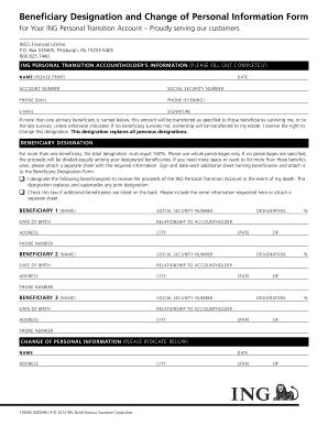 Beneficiary Designation Form