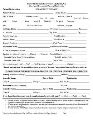 Patient Registration Form