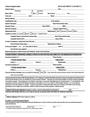 Patient Registration Form