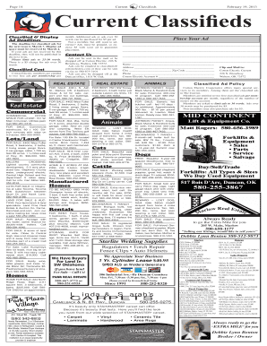 Classified Ad Submission Form
