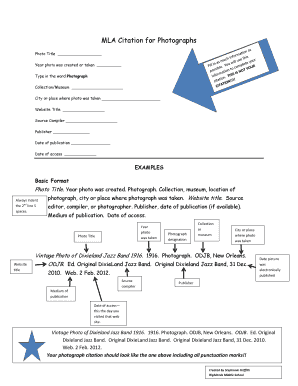 MLA Citation for Photographs