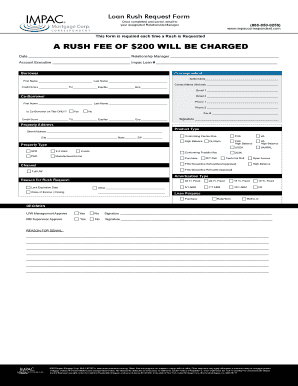 Loan Rush Request Form