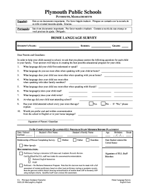 Home Language Survey