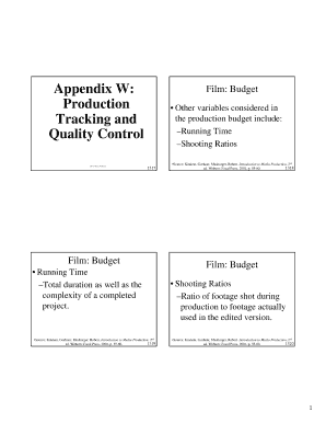 Film Production Budget Template