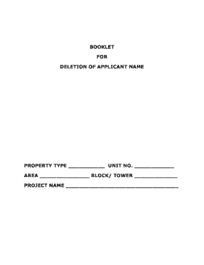 Request Form for Deletion of Applicant Name